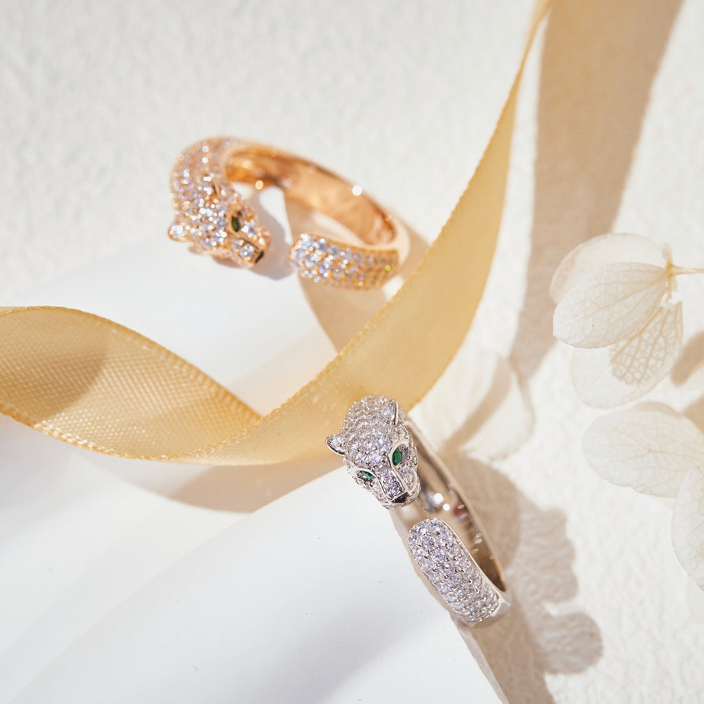 [Limara] PANTHERE FULL DIAMOND SMALL RING