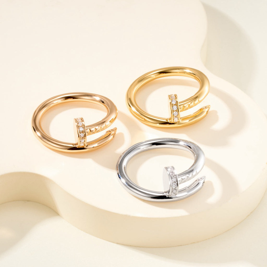 [Limara] JUSTE RING 2.6MM HALF DIAMOND
