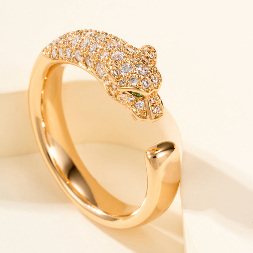 [Limara] PANTHERE HALF DIAMOND SMALL RING
