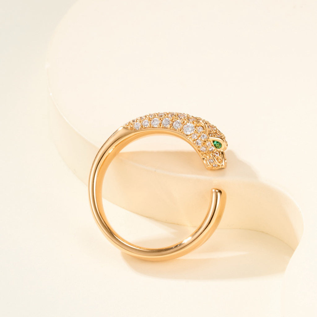 [Limara] PANTHERE HALF DIAMOND SMALL RING