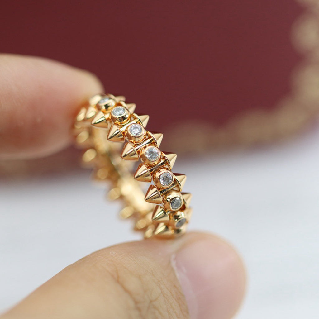 [Limara] CLASH 6.8MM DIAMOND MEDIUM RING