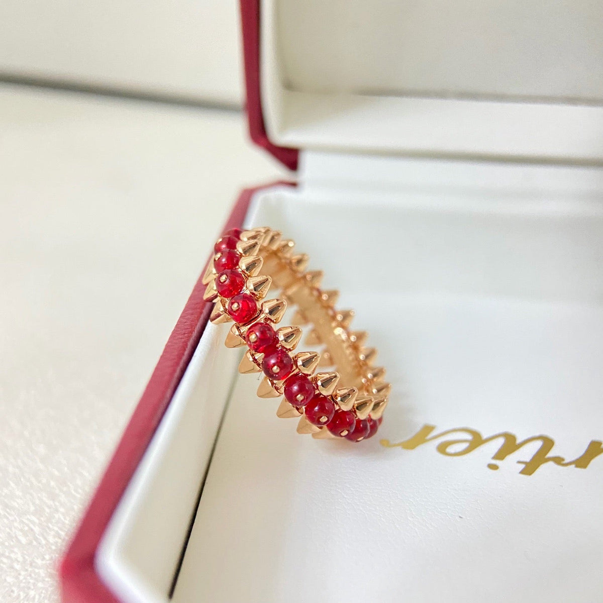 [Limara] CLASH 7.9MM AGATE CHALCEDONY RING