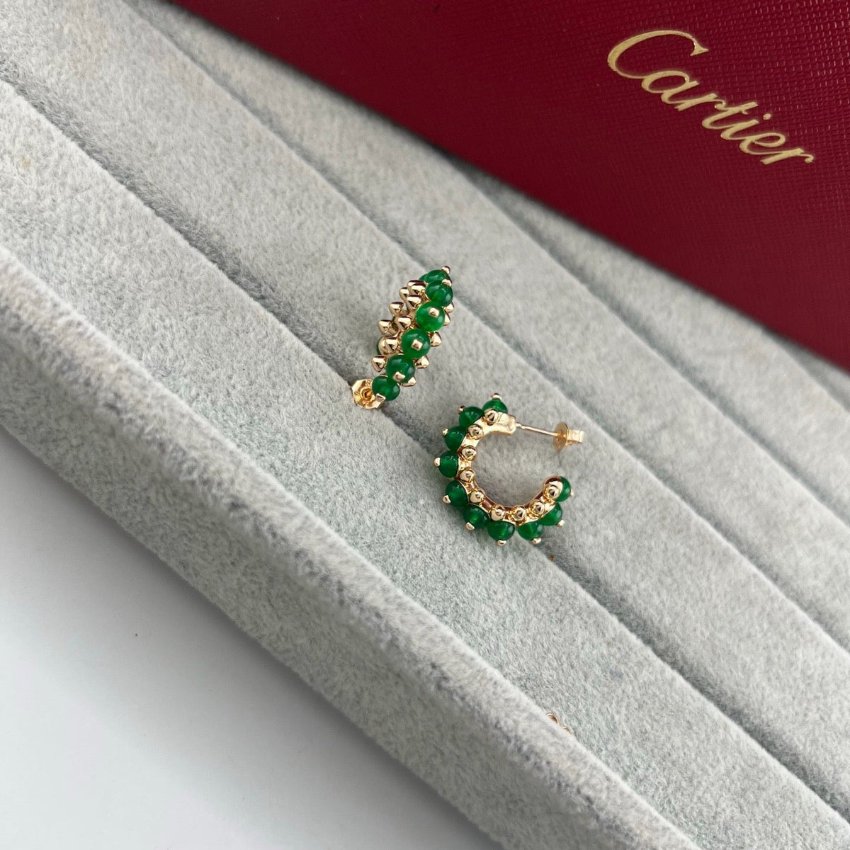 [Limara] CLASH 7.9MM AGATE CHALCEDONY EARRINGS
