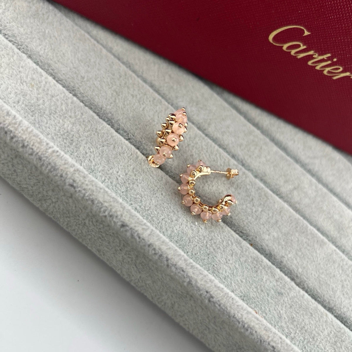 [Limara] CLASH 7.9MM AGATE CHALCEDONY EARRINGS