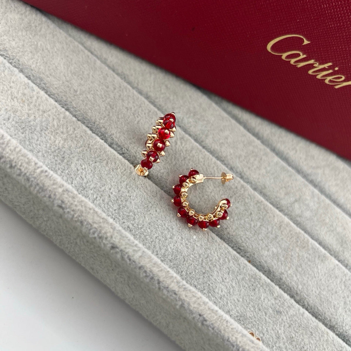 [Limara] CLASH 7.9MM AGATE CHALCEDONY EARRINGS