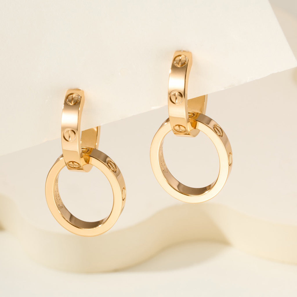 [Limara] LOVE 3.3MM DANGLE EARRINGS