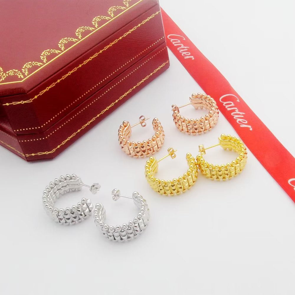 [Limara] CLASH 9.2MM DOUBLE ROW EARRINGS