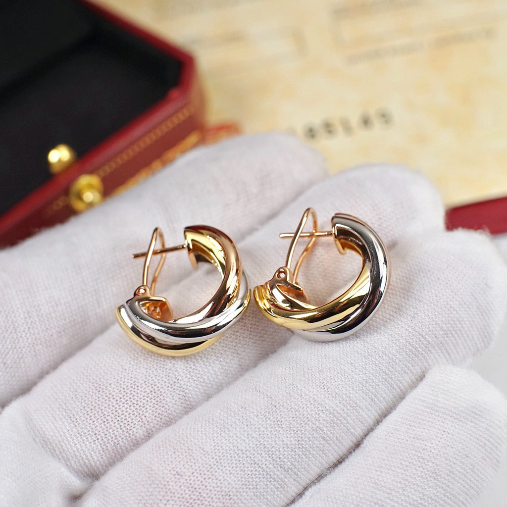 [Limara] TRINITY ON DIAMOND CLASSIC EARRINGS