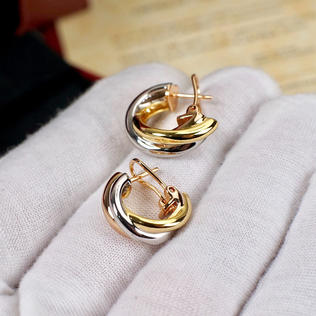 [Limara] TRINITY ON DIAMOND CLASSIC EARRINGS