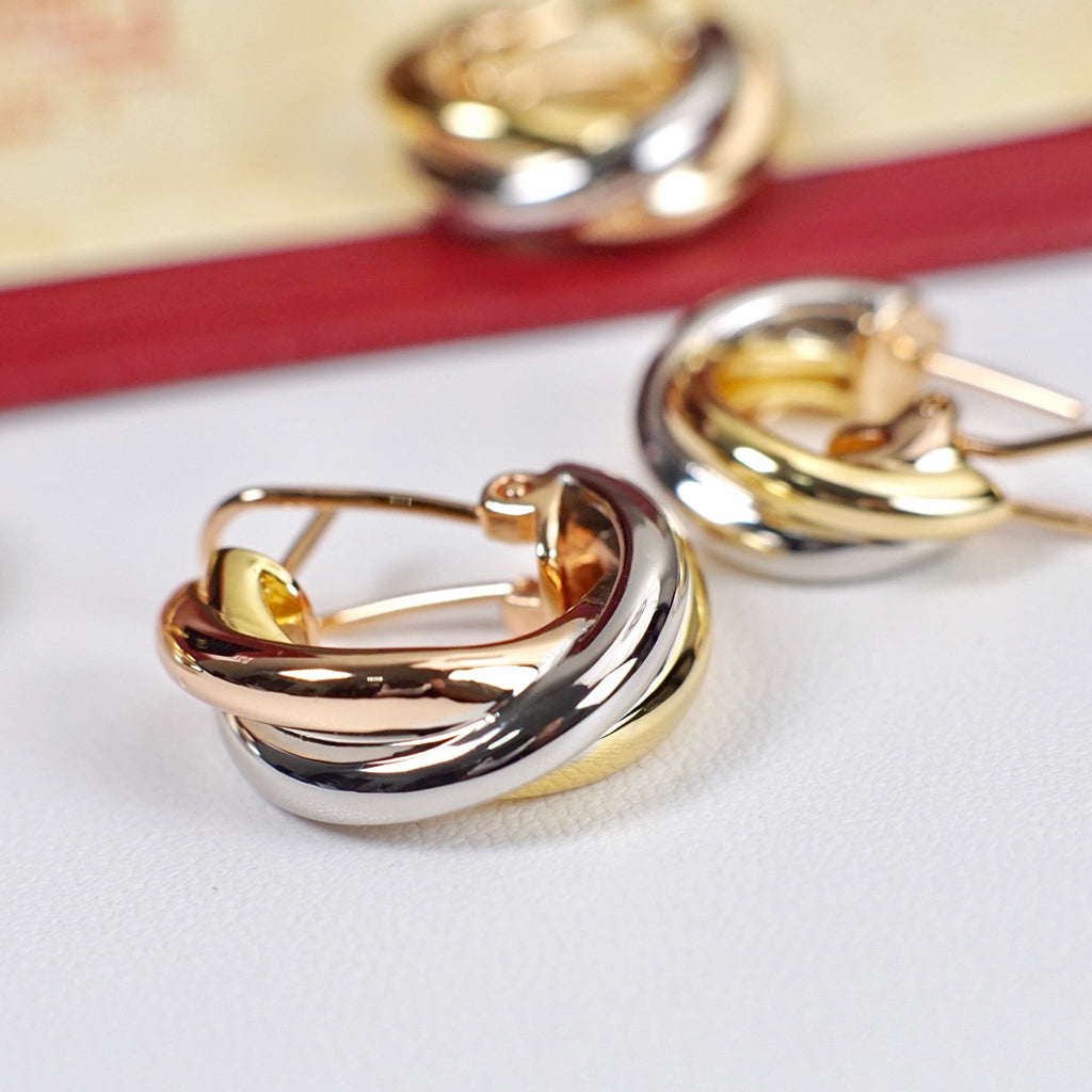 [Limara] TRINITY ON DIAMOND CLASSIC EARRINGS