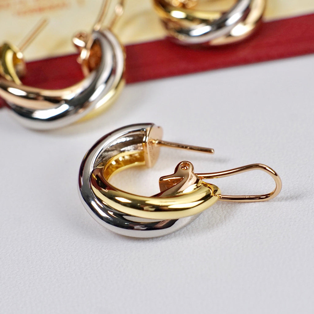 [Limara] TRINITY ON DIAMOND CLASSIC EARRINGS