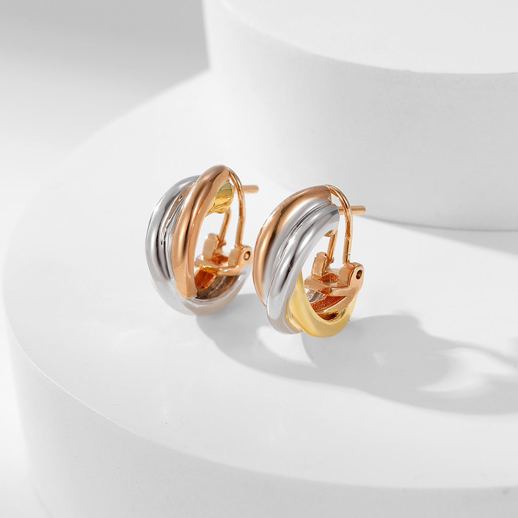 [Limara] TRINITY ON DIAMOND CLASSIC EARRINGS