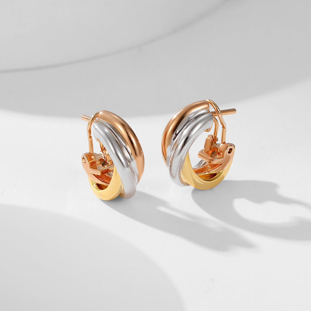 [Limara] TRINITY ON DIAMOND CLASSIC EARRINGS