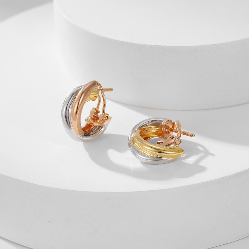 [Limara] TRINITY ON DIAMOND CLASSIC EARRINGS