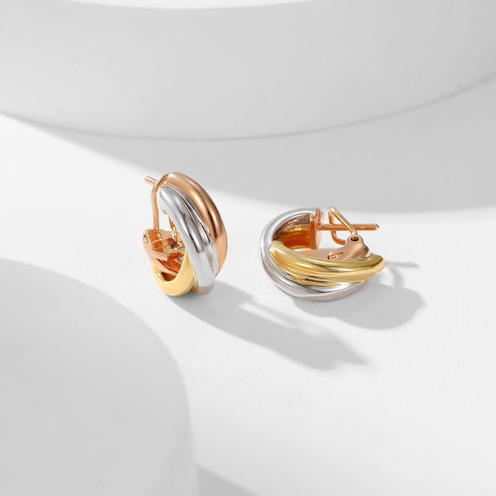 [Limara] TRINITY ON DIAMOND CLASSIC EARRINGS