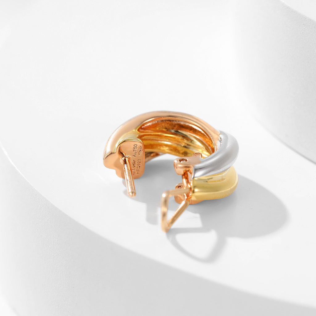 [Limara] TRINITY ON DIAMOND CLASSIC EARRINGS