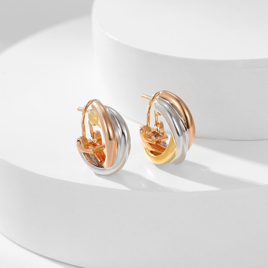 [Limara] TRINITY ON DIAMOND CLASSIC EARRINGS