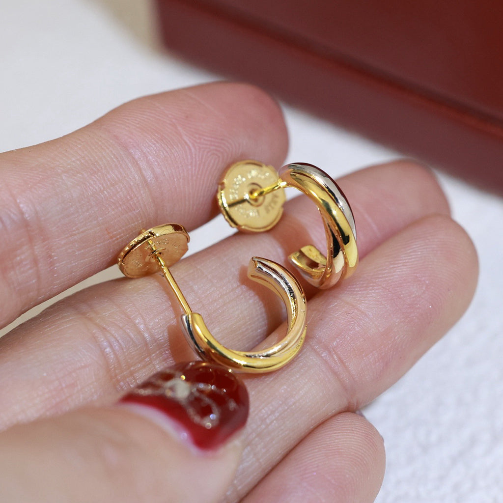 [Limara] TRINITY ON DIAMOND MINI EARRINGS