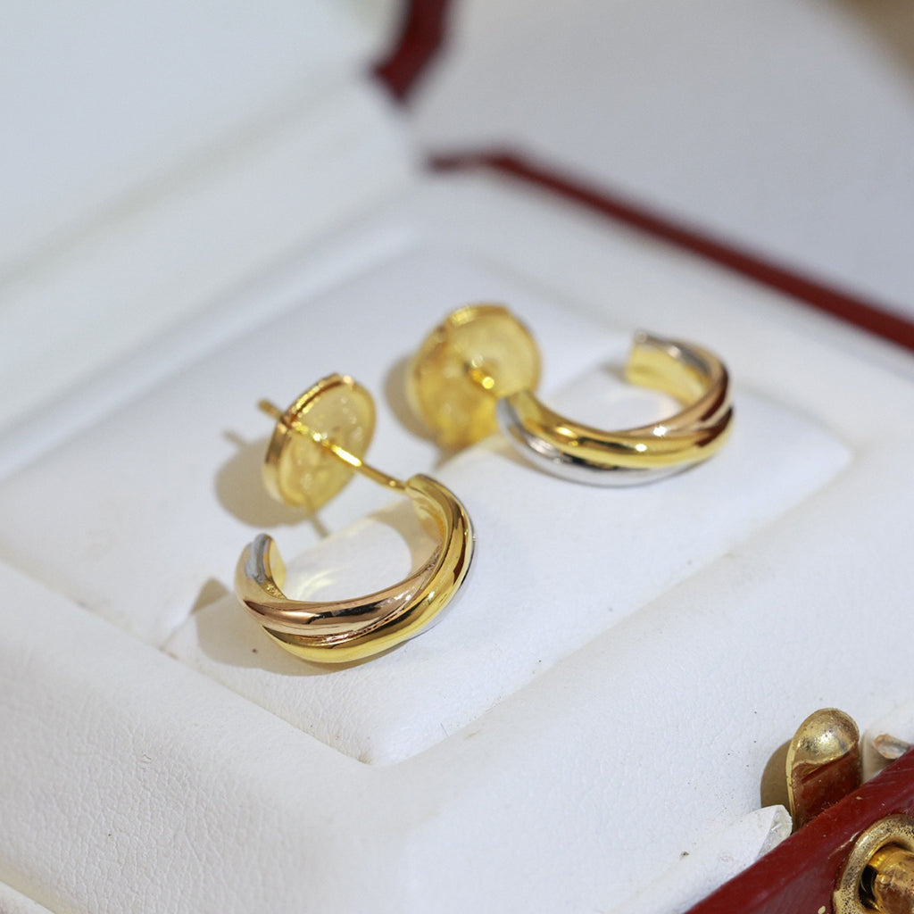 [Limara] TRINITY ON DIAMOND MINI EARRINGS