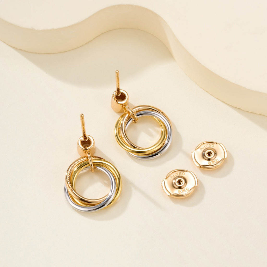 [Limara] TRINITY ON DIAMOND  EARRINGS