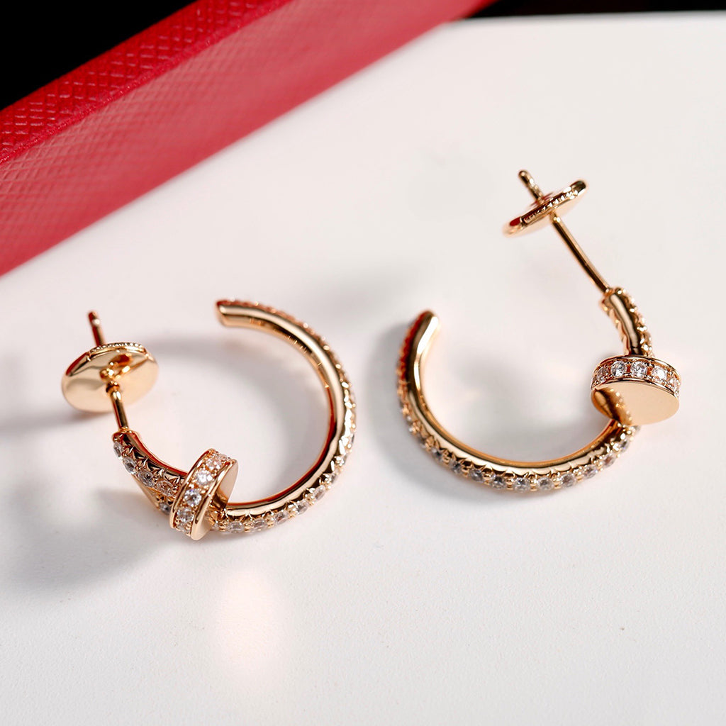 [Limara] JUSTE FULL DIAMOND SMALL EARRINGS