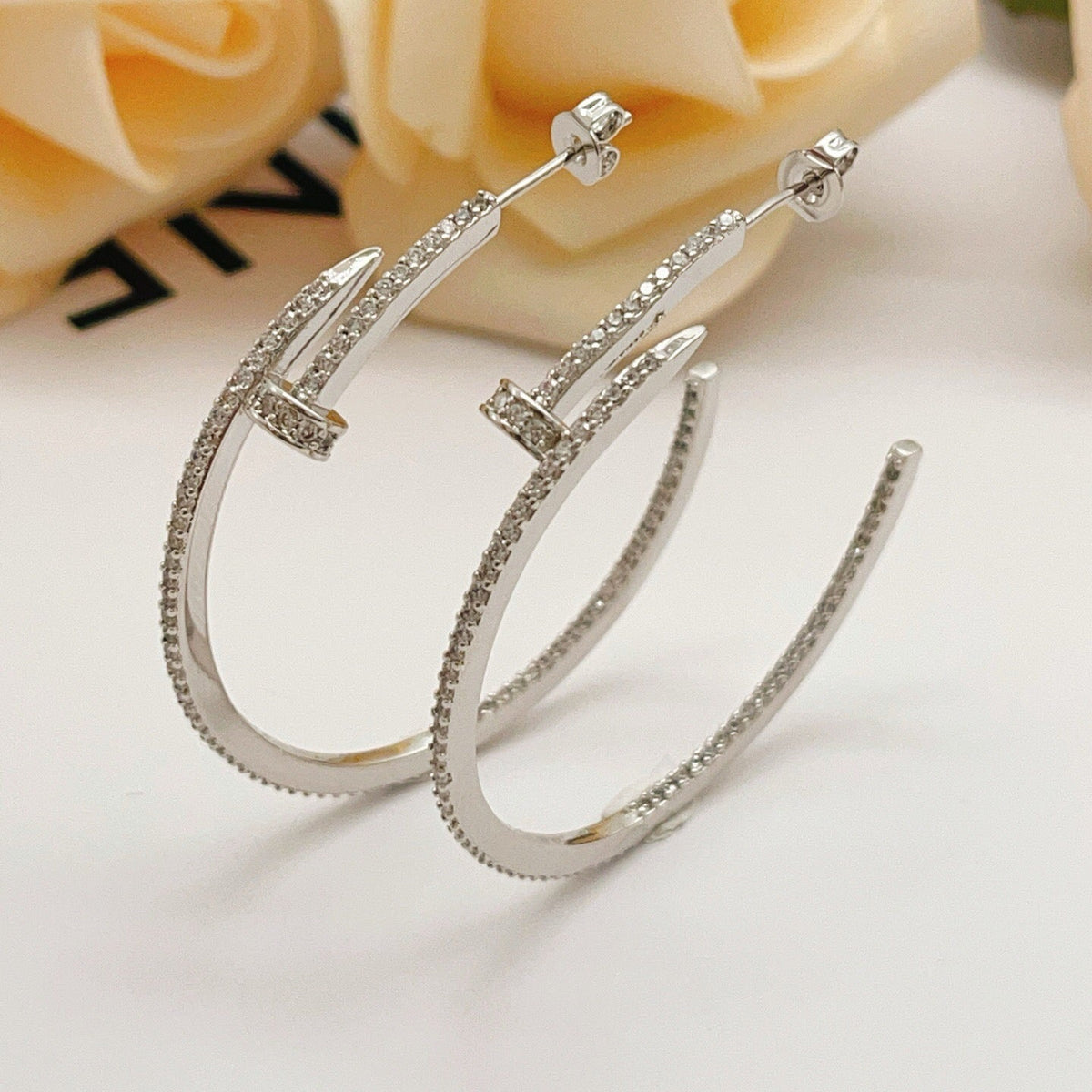 [Limara] JUSTE FULL DIAMOND LARGE EARRINGS