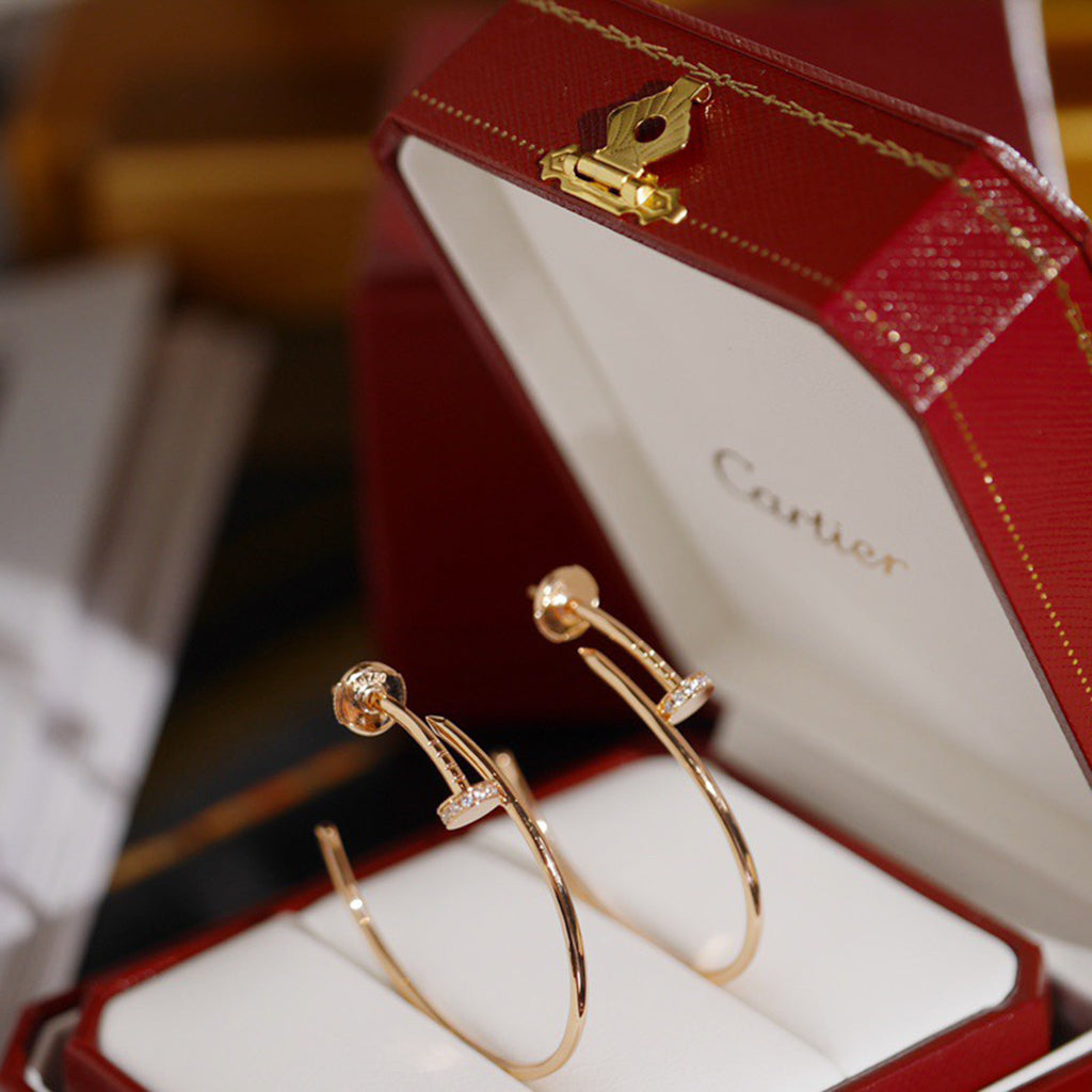 [Limara] JUSTE HALF DIAMOND LARGE EARRINGS