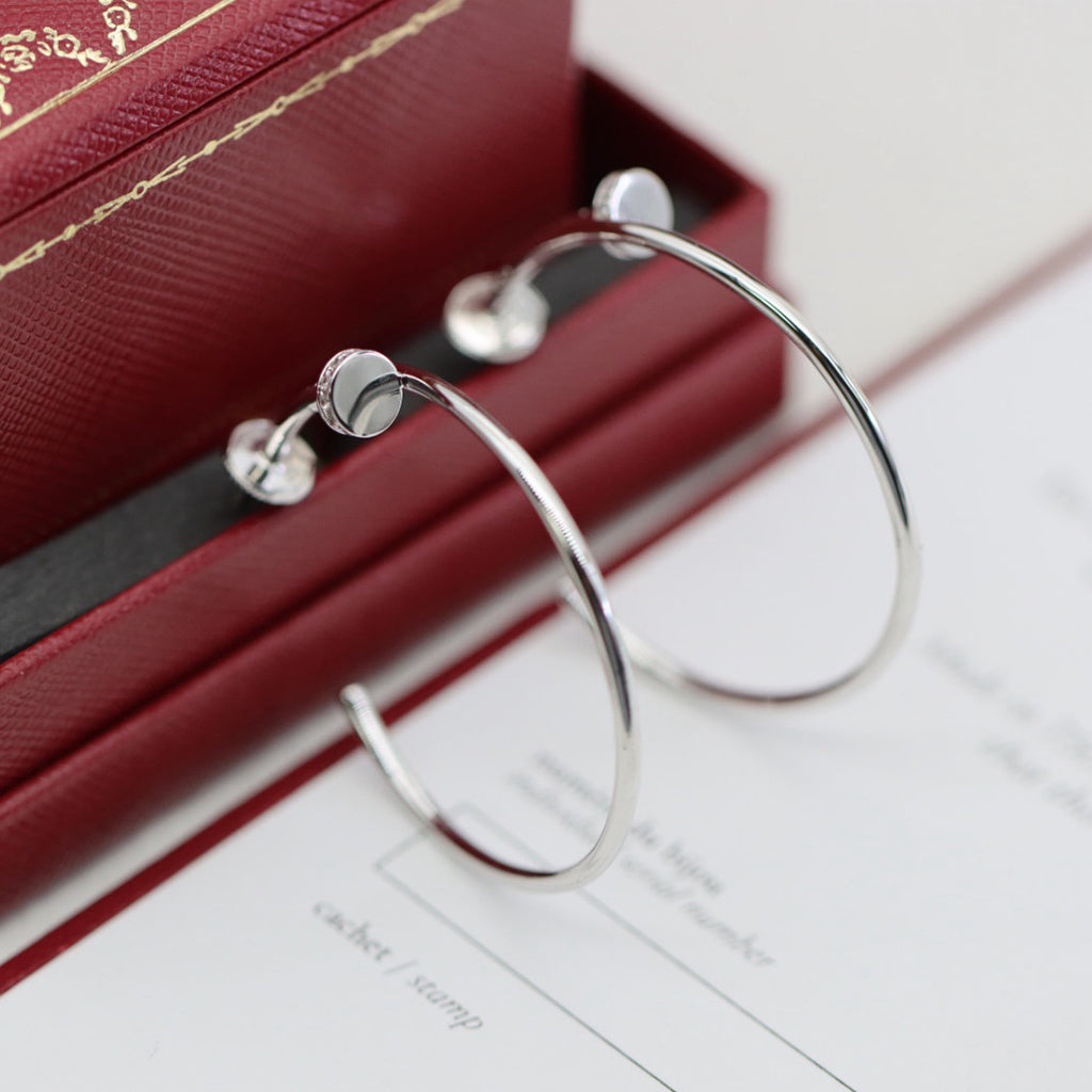 [Limara] JUSTE HALF DIAMOND LARGE EARRINGS