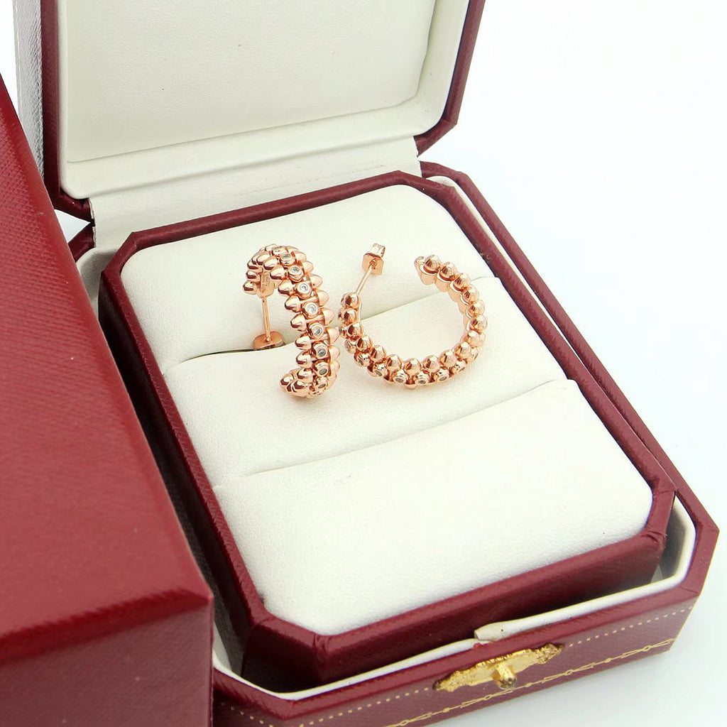 [Limara] CLASH FULL DIAMOND MEDIUM EARRINGS