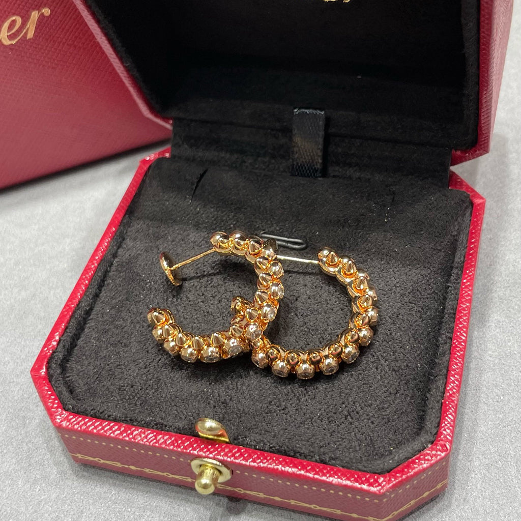 [Limara] CLASH FULL DIAMOND MEDIUM EARRINGS