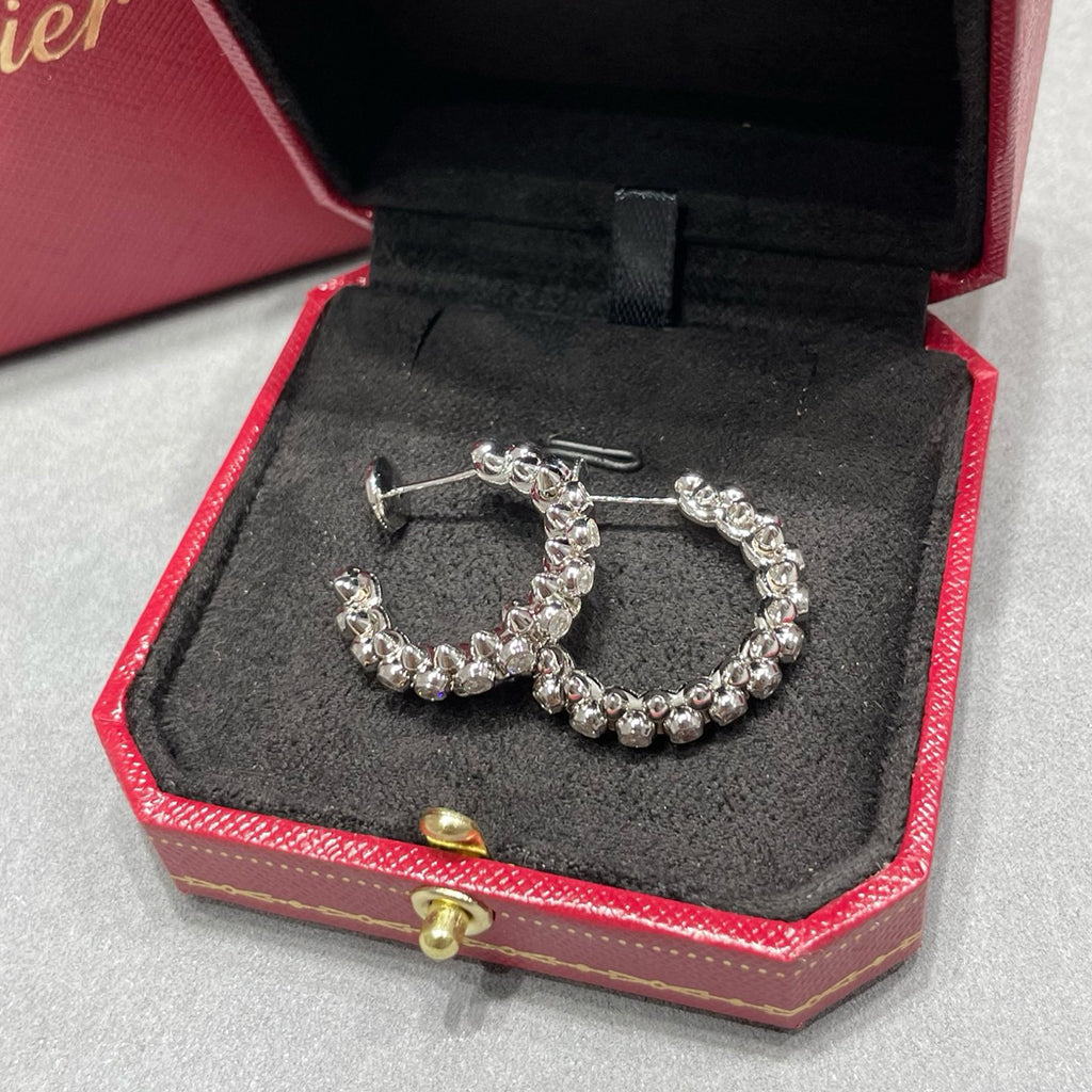 [Limara] CLASH FULL DIAMOND MEDIUM EARRINGS