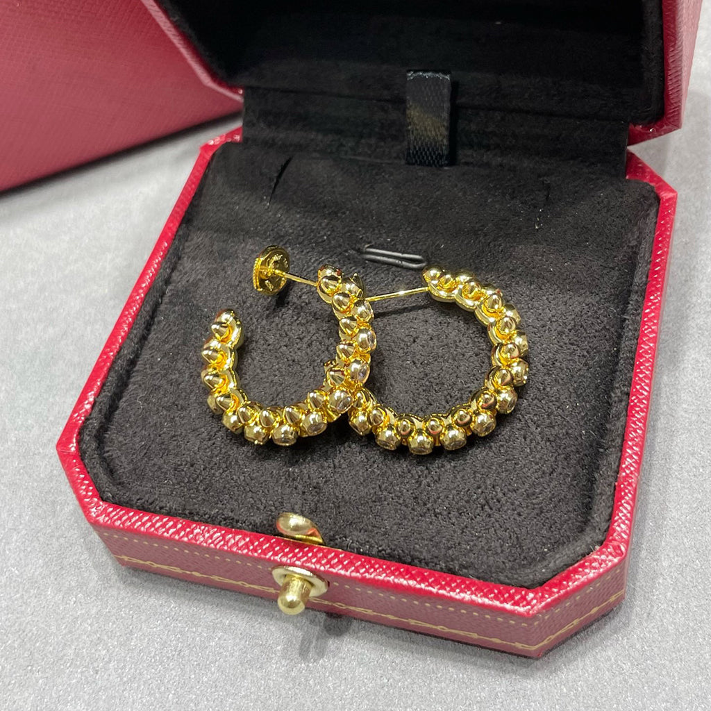 [Limara] CLASH FULL DIAMOND MEDIUM EARRINGS