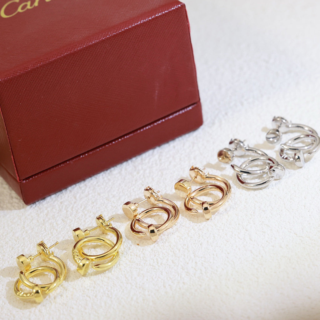 [Limara] JUSTE NO DIAMOND DOUBLE EARRINGS