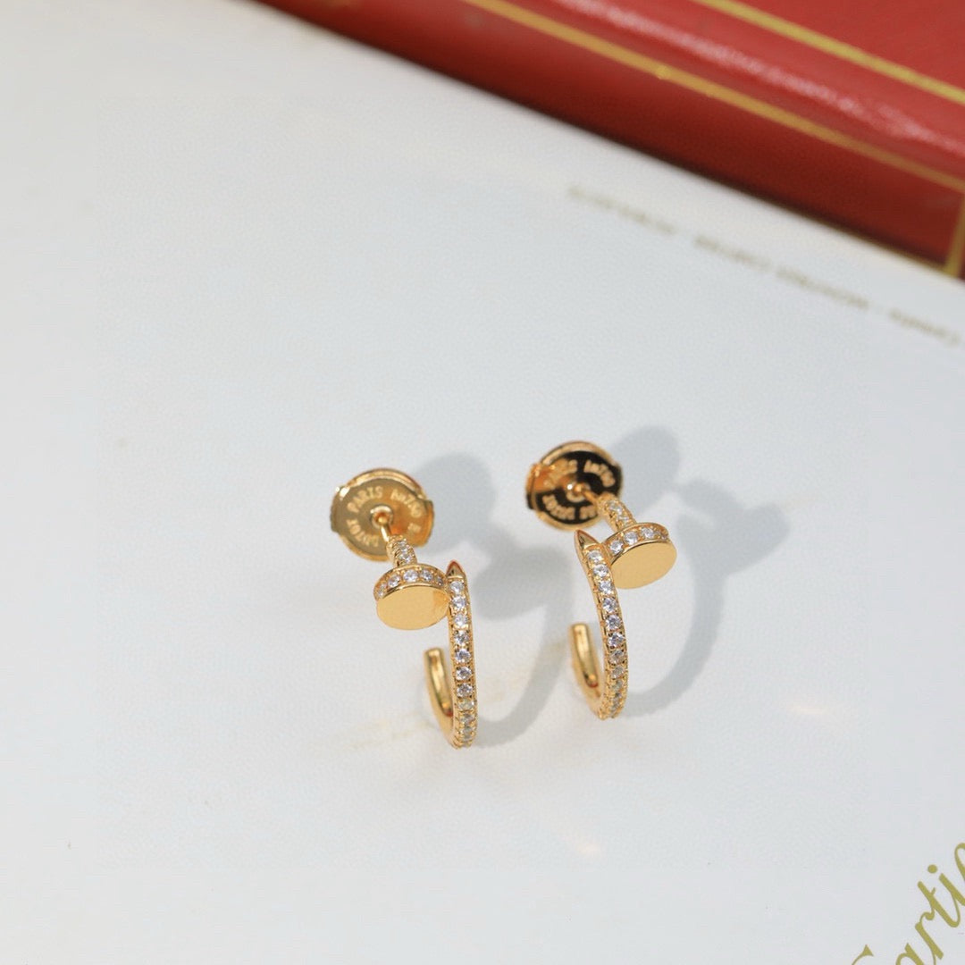 [Limara] JUSTE FULL DIAMOND DOUBLE EARRINGS