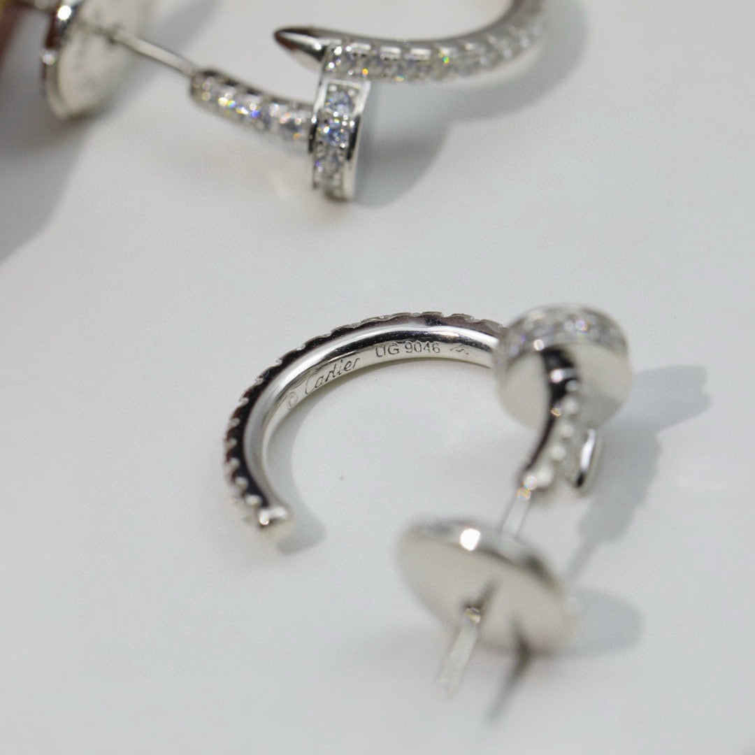 [Limara] JUSTE FULL DIAMOND DOUBLE EARRINGS