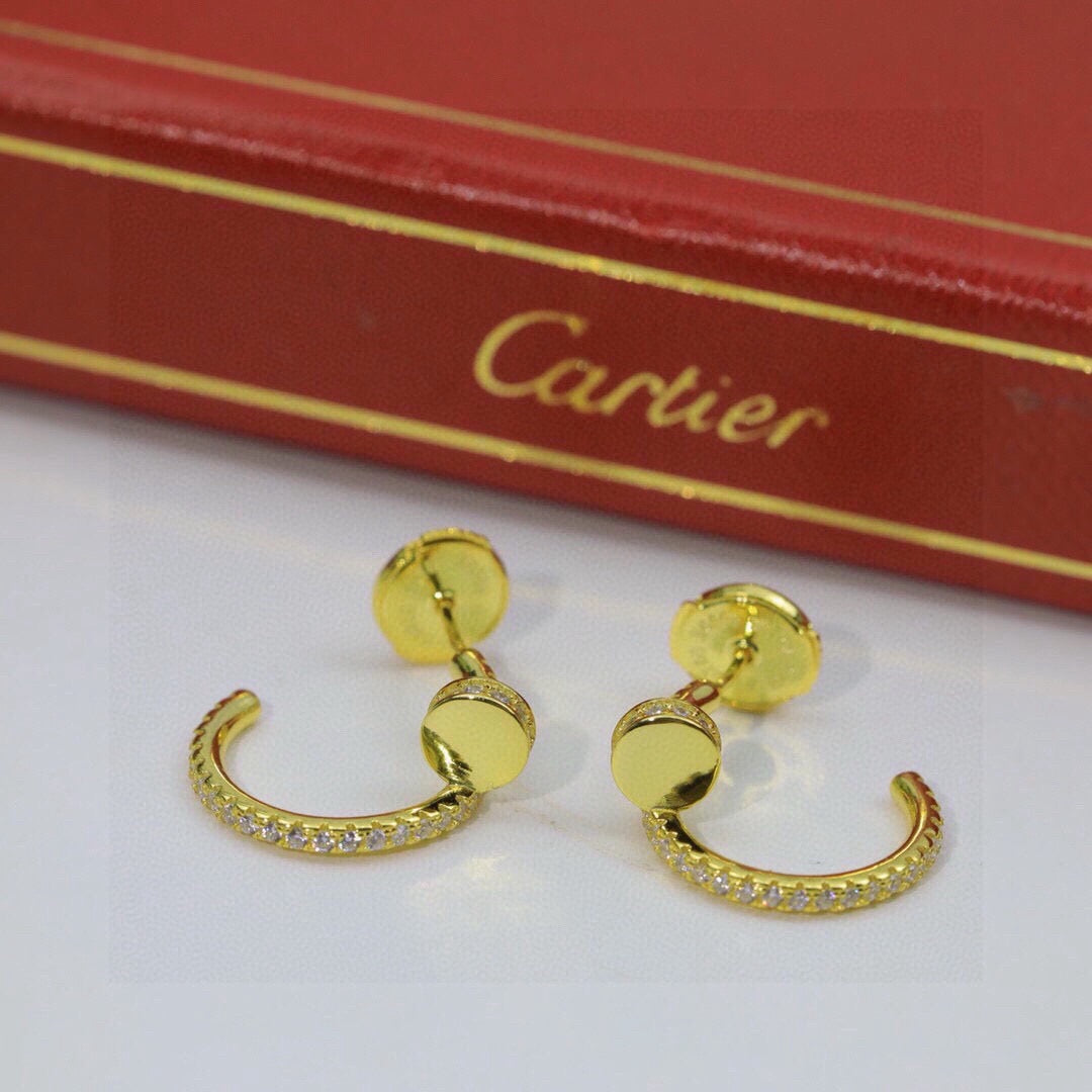 [Limara] JUSTE FULL DIAMOND DOUBLE EARRINGS