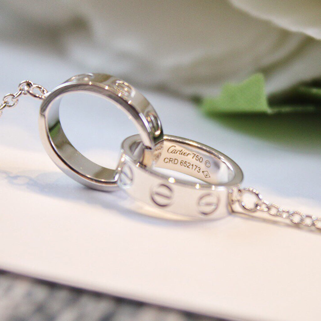 [Limara] LOVE DOUBLE RING NECKLACE