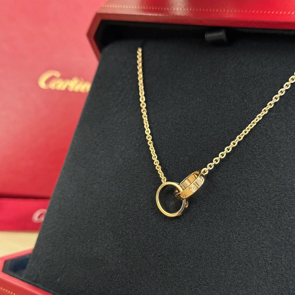 [Limara] LOVE DOUBLE RING NECKLACE