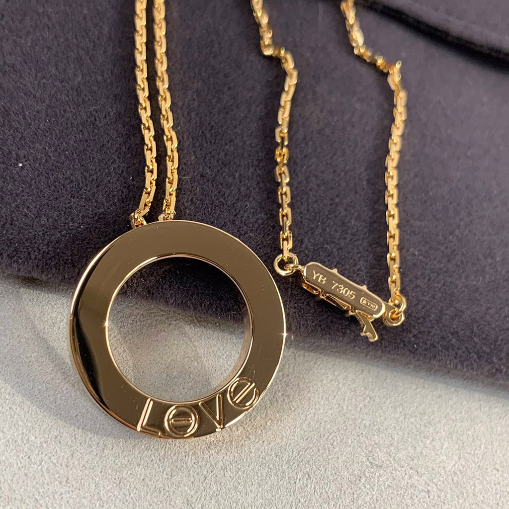 [Limara] LOVE NECKLACE 16MM 3 DIAMONDS