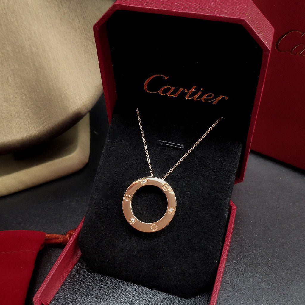 [Limara] LOVE NECKLACE 16MM 3 DIAMONDS