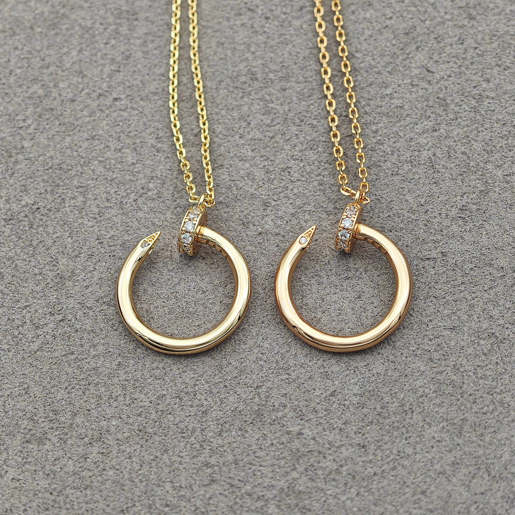 [Limara] JUSTE NECKLACE HALF DIAMOND