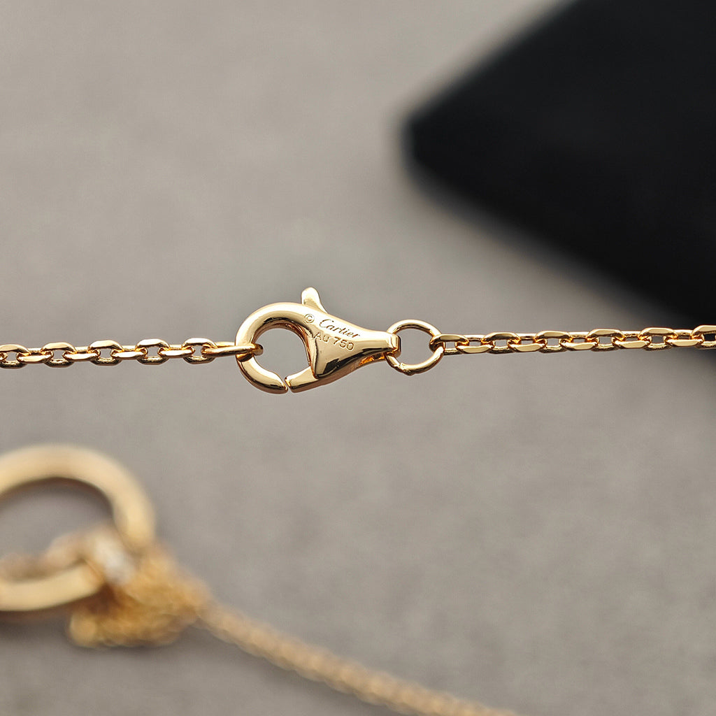 [Limara] JUSTE NECKLACE HALF DIAMOND