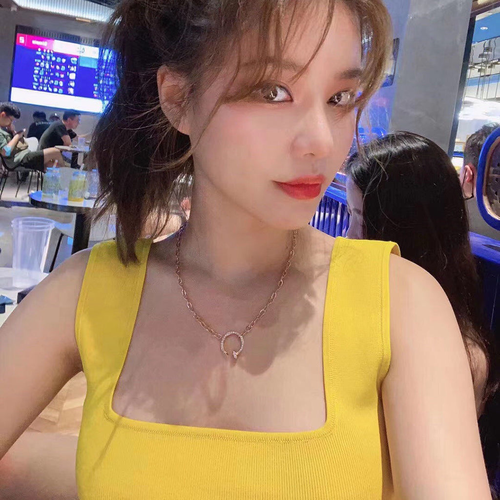 [Limara] JUSTE NECKLACE FULL DIAMONDS