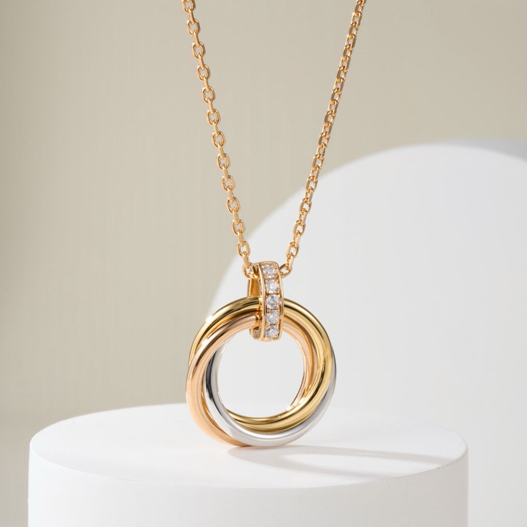 [Limara] TRINITY MEDIUM  DIAMONDS NECKLACE