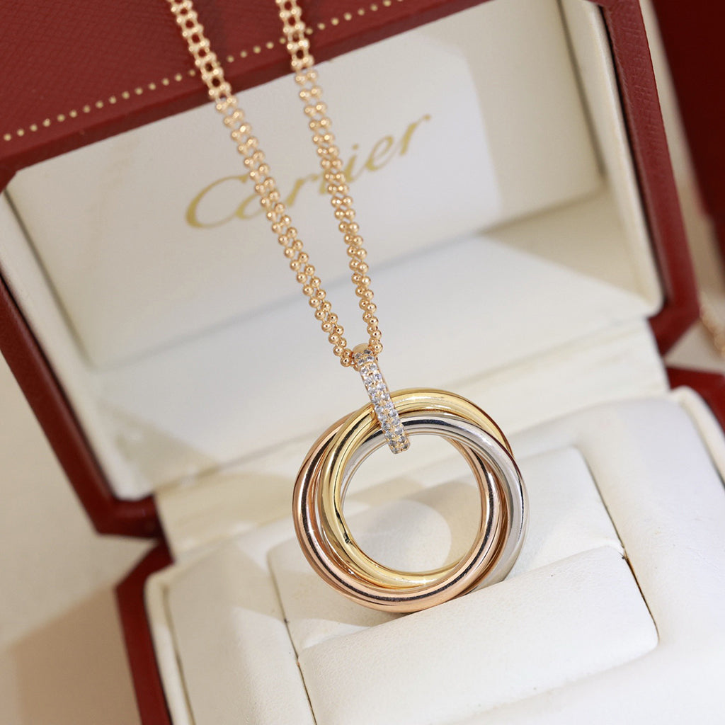 [Limara] TRINITY MEDIUM  DIAMONDS NECKLACE