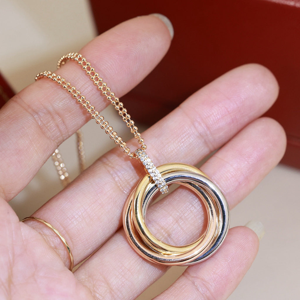 [Limara] TRINITY MEDIUM  DIAMONDS NECKLACE