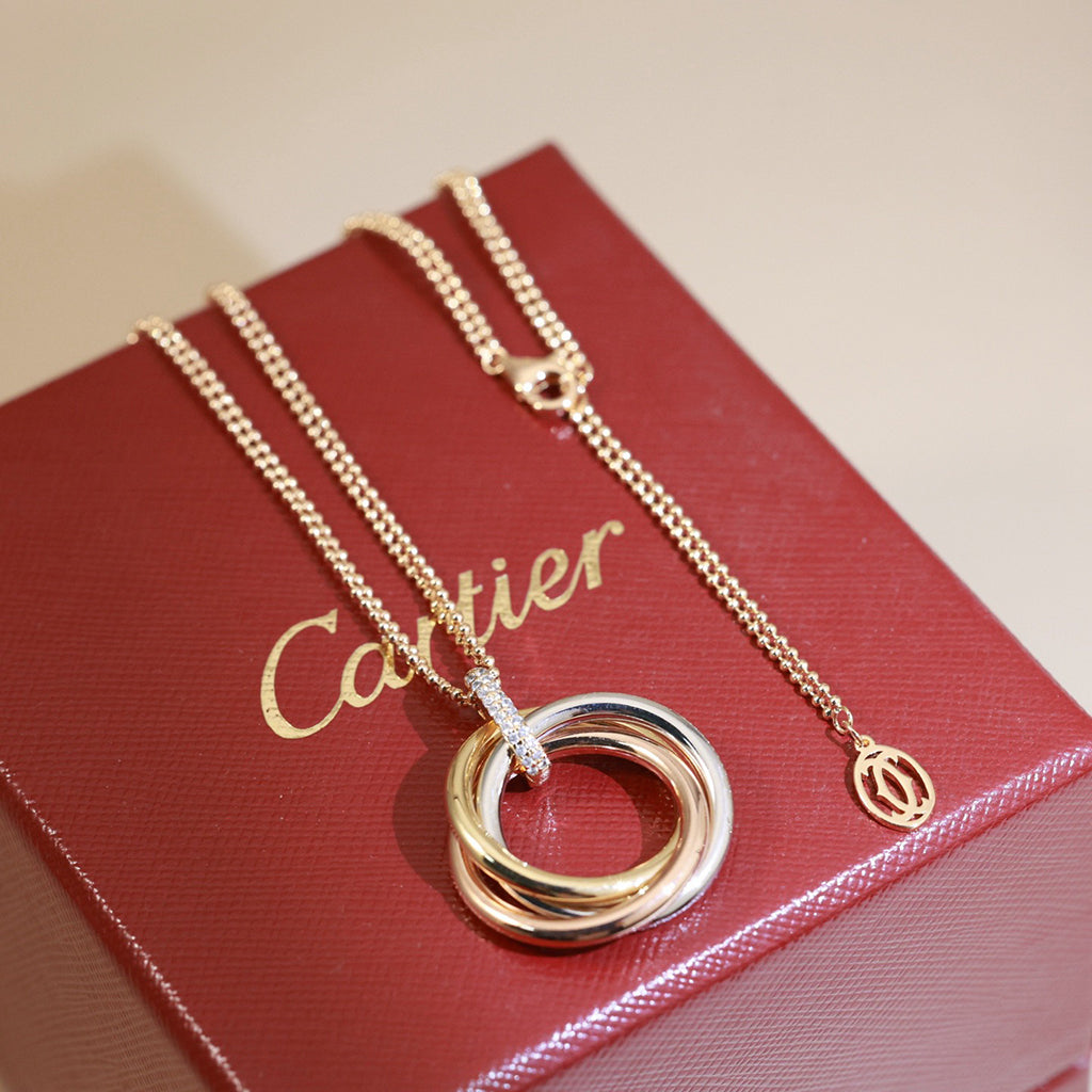 [Limara] TRINITY MEDIUM  DIAMONDS NECKLACE