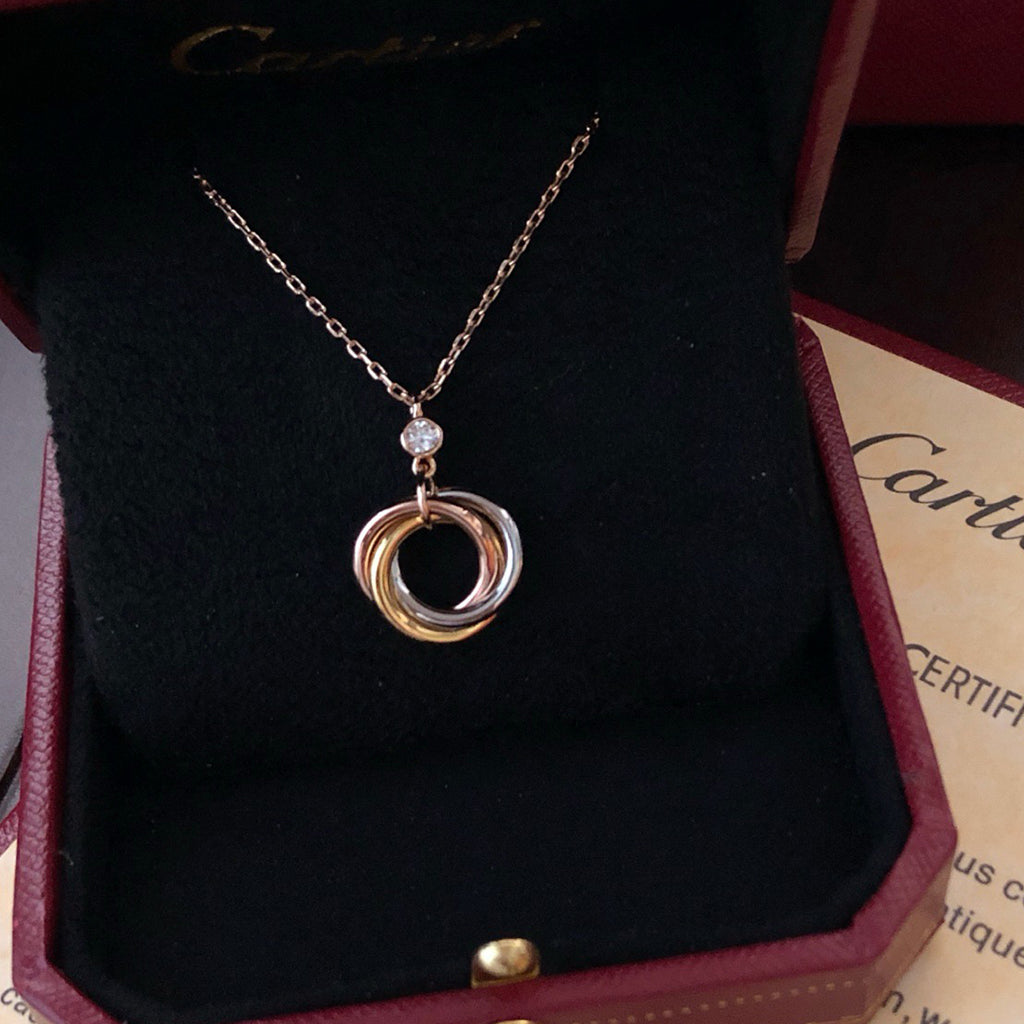 [Limara] TRINITY  NECKLACE 1 DIAMOND
