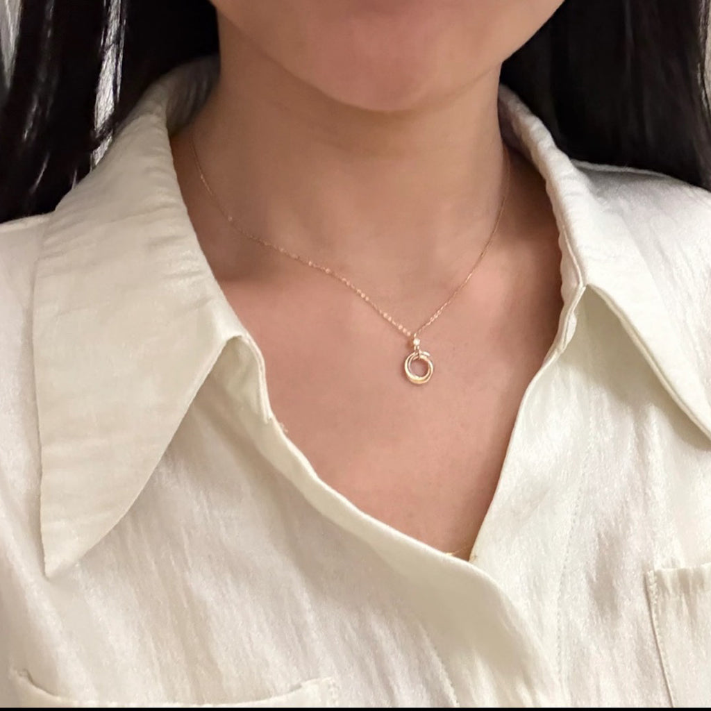 [Limara] TRINITY  NECKLACE 1 DIAMOND
