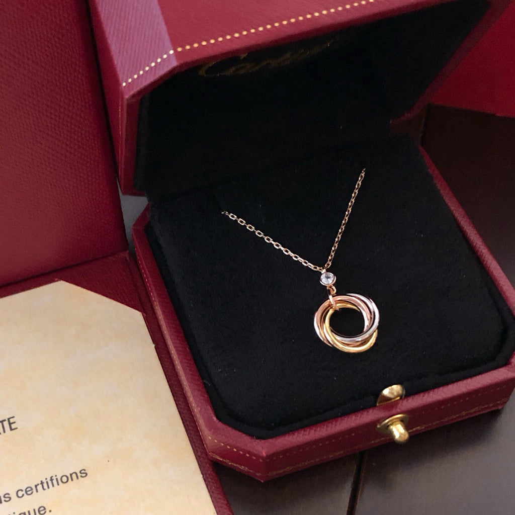 [Limara] TRINITY  NECKLACE 1 DIAMOND